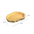 Crawling Pet Food Bowl, Turtle Pet Food Tray, Resin Material, Suitable for All Kinds of Crawling Pets