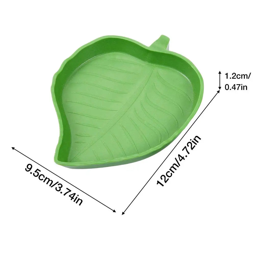 S/L Flat Reptile Food & Water Bowl, Tortoise Dish For Feeding Drinking, Small Pet Accessory For Turtle Lizard Hamster Snake