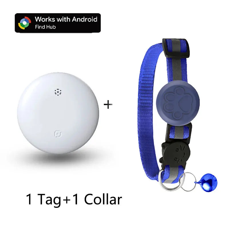 Waterproof Pet GPS Tracking Collar with Reflective Strips,Global Remote Anti-Lost Locator for Most Cats, Kittens and Small Dogs