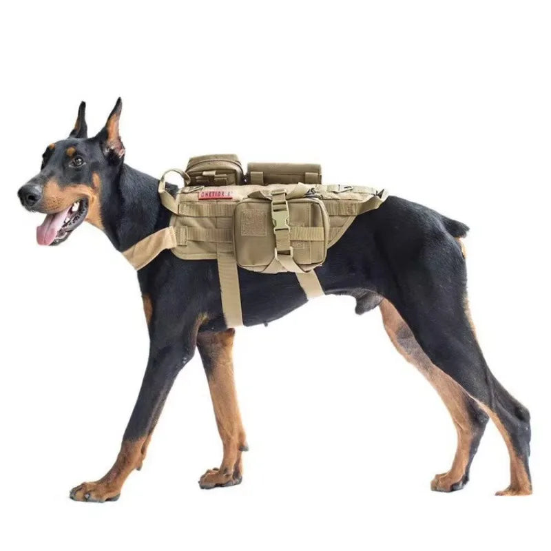 Dog Tactics Trainer Training Vest Backpack Harness Perro Para Accessories Big Dog Harnesses