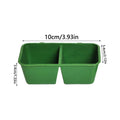 Double Groove Bird Food Bowl No Mess Bird Feeder 2 In 1 Bird Cage Feeders And Waterers Universal For Cage For Food Water Holding