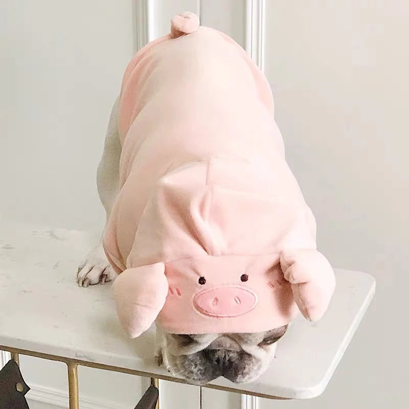 Autumn Winter New Pet Clothes Dogs Hoodies Small And Medium Sized Cat Dog Clothing Cute Pigs Transformed Outfits Puppy Costume