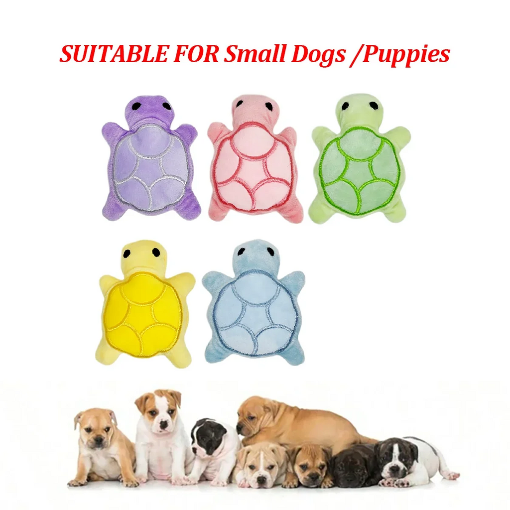 Hundespielzeug Mini-Schildkröte Plüsch-Kauspielzeug für Welpen Zahnungshilfe Interaktives, bissfestes Hundespielzeug Zahngesundheit Sicheres Spiel