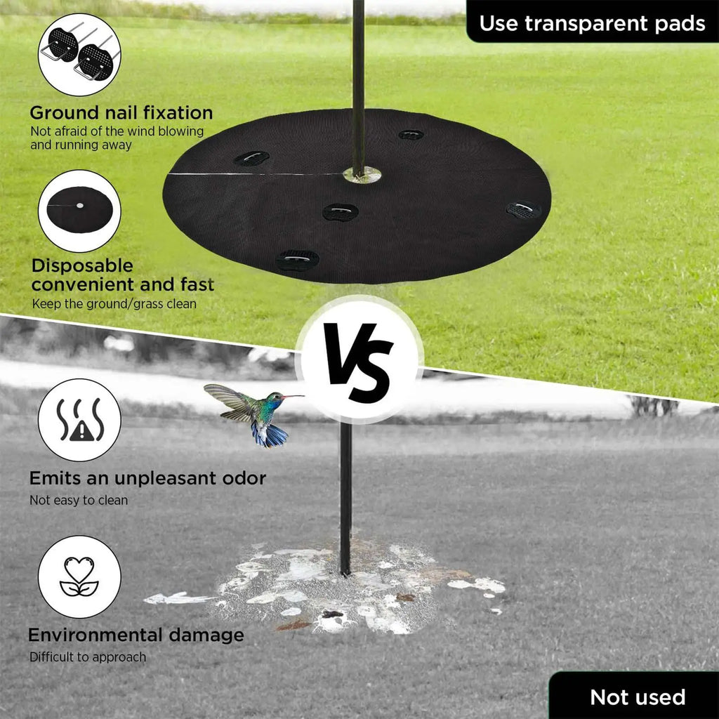 Bird Food Catcher for Ground 2 Pieces Water Permeable Food Stays Bird Feeding Mat for Family Friends Enthusiast Outdoor Garden
