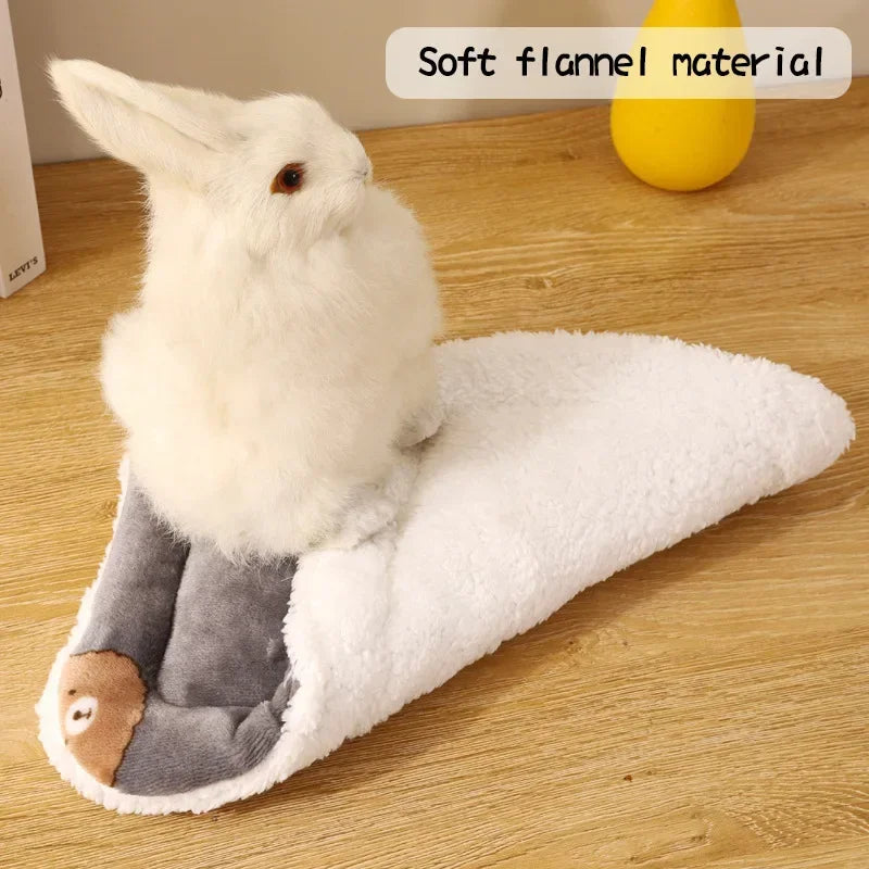 Kaninchen Chinchilla Bettmatte Haus Nest Hamster Zubehör Kleintier Meerschweinchen Hamsterbett Haus Winter Warm Eichhörnchen Igel