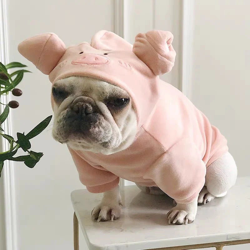 Autumn Winter New Pet Clothes Dogs Hoodies Small And Medium Sized Cat Dog Clothing Cute Pigs Transformed Outfits Puppy Costume