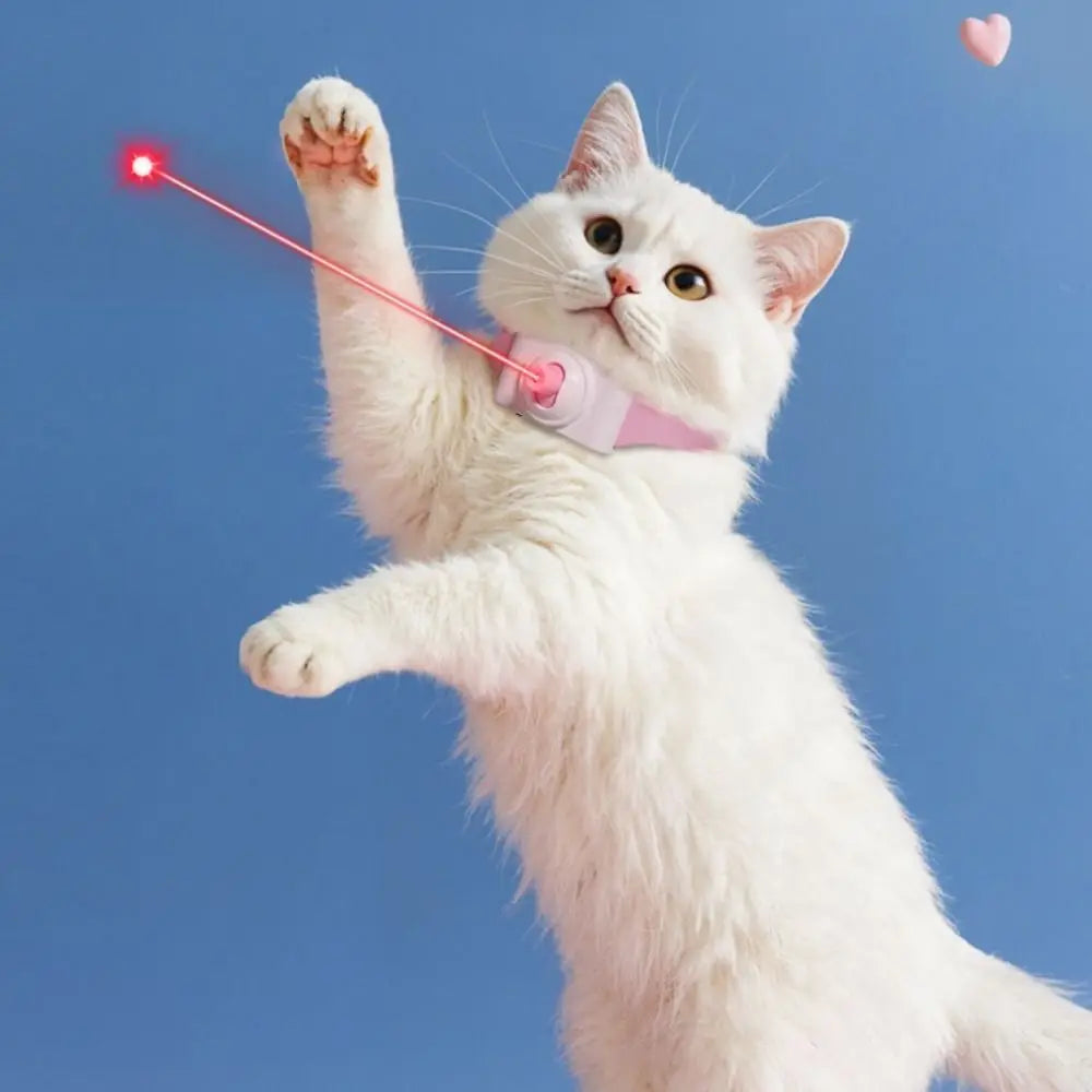 Automatic Cat Laser Toy Pet Supplies Electric Intelligent LED Necklaces with LED Light Led Cat Collar for Cat Accessories