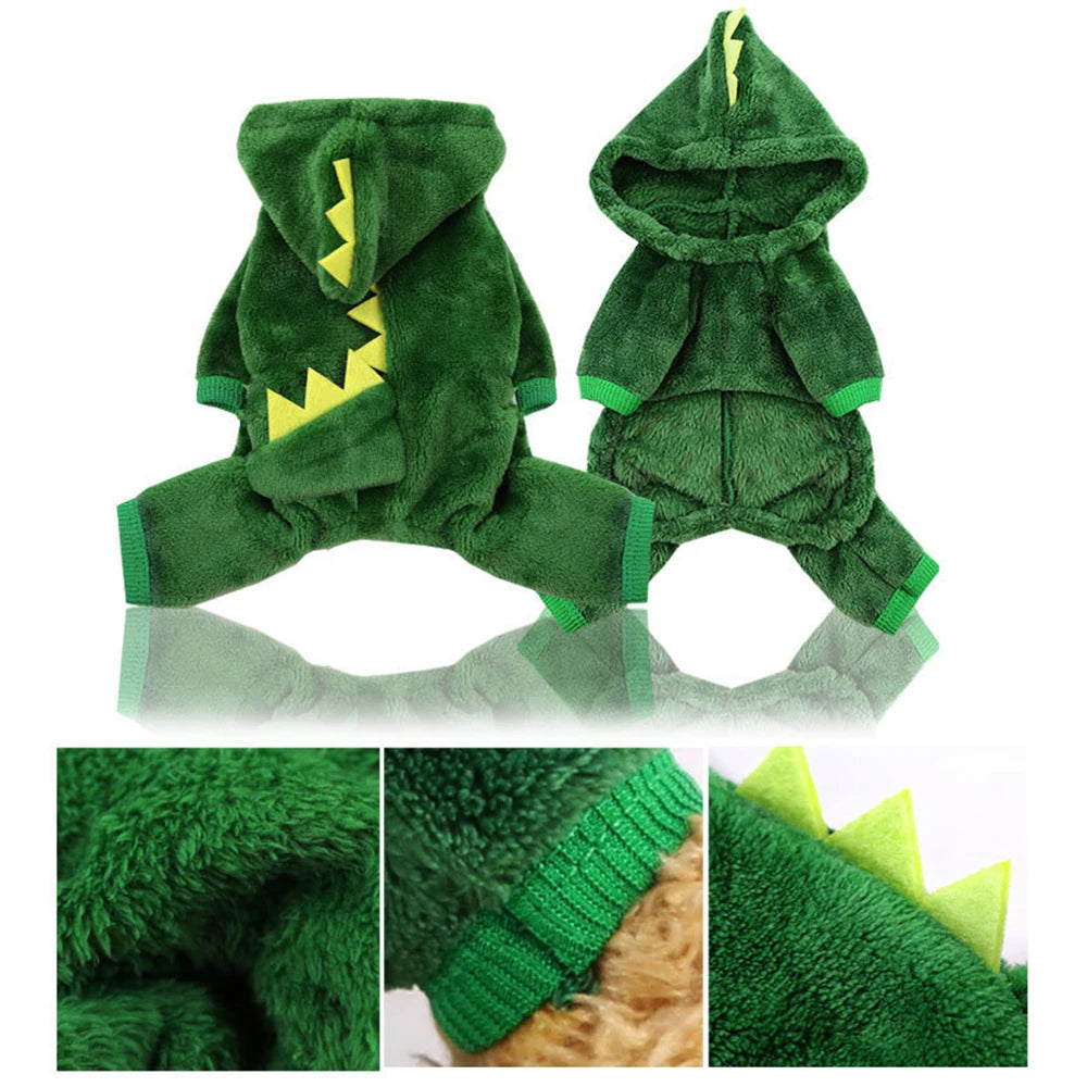 Small And Medium-Sized Dog Cat Pet Supplies, Clothing,  Decor Autumn And Winter Four Legged Cotton Clothes, Role-Playing Clothes