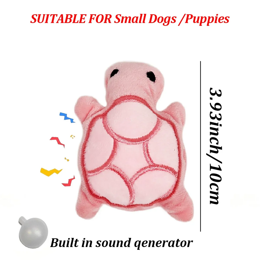 Hundespielzeug Mini-Schildkröte Plüsch-Kauspielzeug für Welpen Zahnungshilfe Interaktives, bissfestes Hundespielzeug Zahngesundheit Sicheres Spiel