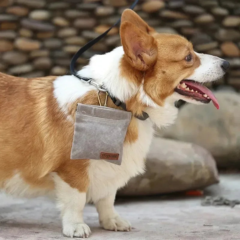 Hundefutterbeutel Outdoor Reise Haustier Hund Leckerli-Beutel Tragbarer Ölfester Futterspender Beutel Langlebiges Haustierzubehör