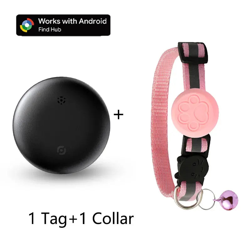 Waterproof Pet GPS Tracking Collar with Reflective Strips,Global Remote Anti-Lost Locator for Most Cats, Kittens and Small Dogs