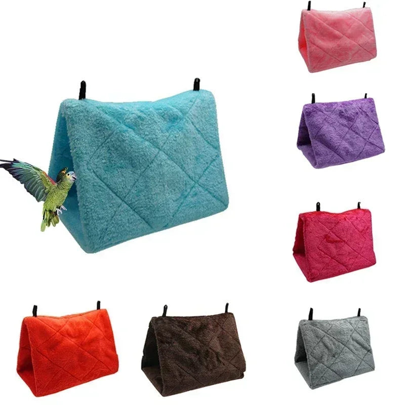Vogelkäfig für Papageien, Hängematte, warm, Zelt, Modebett, Hängehöhle zum Schlafen und Brüten, Käfigdekoration