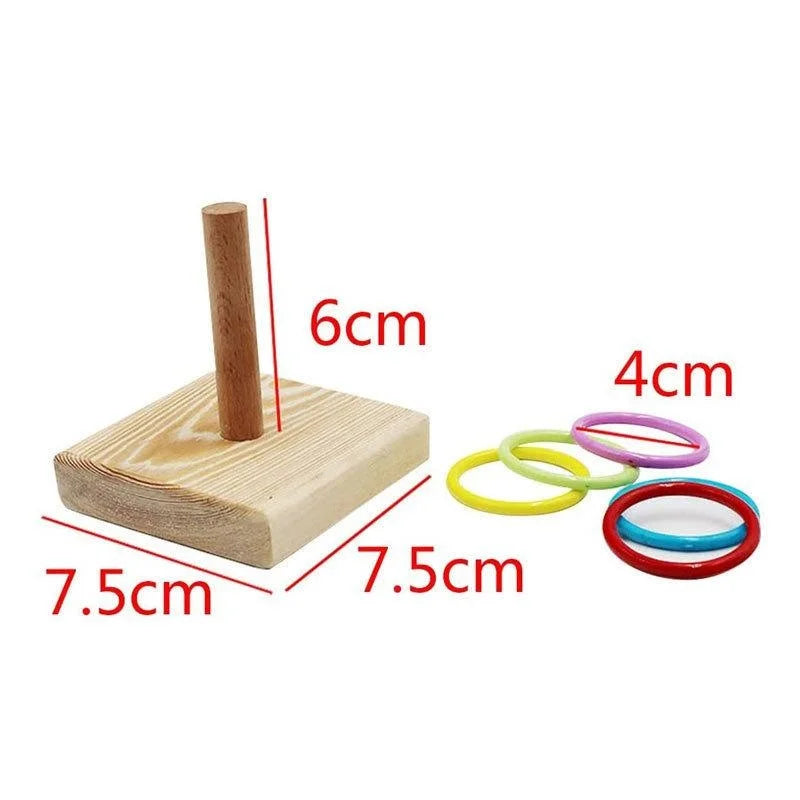 Bird Training Ring Toy Parrot Educational Toys Training Interactive Bird Supplies Bird Toys Random Color parrot toys