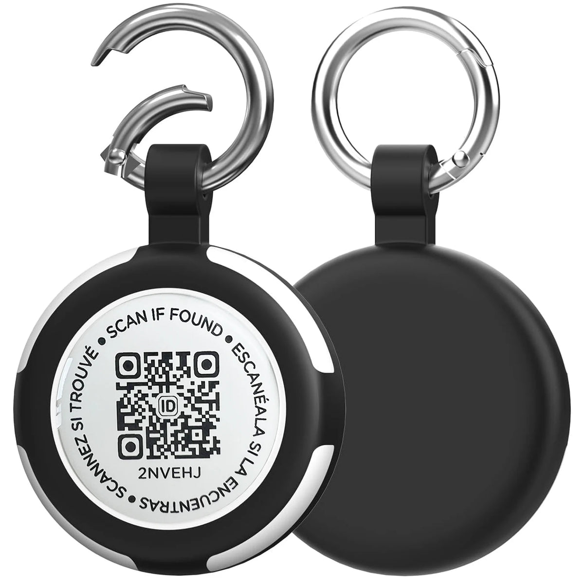 Dog Accessories Airtag Holder with Pet QR Smart Tags ,ID Tag for Dog Cat Waterproof Silicone , Anti-Lost Email Location Alert