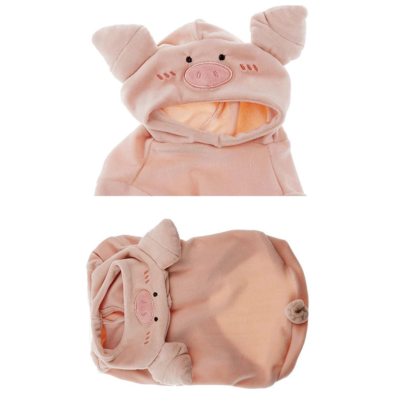 Autumn Winter New Pet Clothes Dogs Hoodies Small And Medium Sized Cat Dog Clothing Cute Pigs Transformed Outfits Puppy Costume