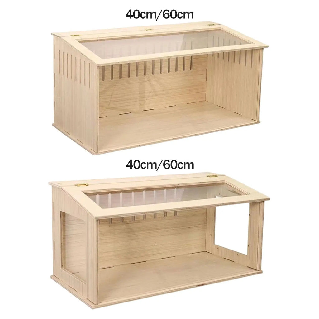 Meerschweinchenkäfig aus Holz Nistkasten für Hühner Mäuse und Ratten Habitat Futterbox für Reptilien Igel Maus Meerschweinchen Chinchillas