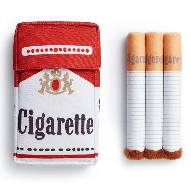 Funny Interactive Plush Dog Toys, Creative Cigarette Design, Giggling Chewing Toy for Dogs, The Perfect Pet Gift for Playful Dogs