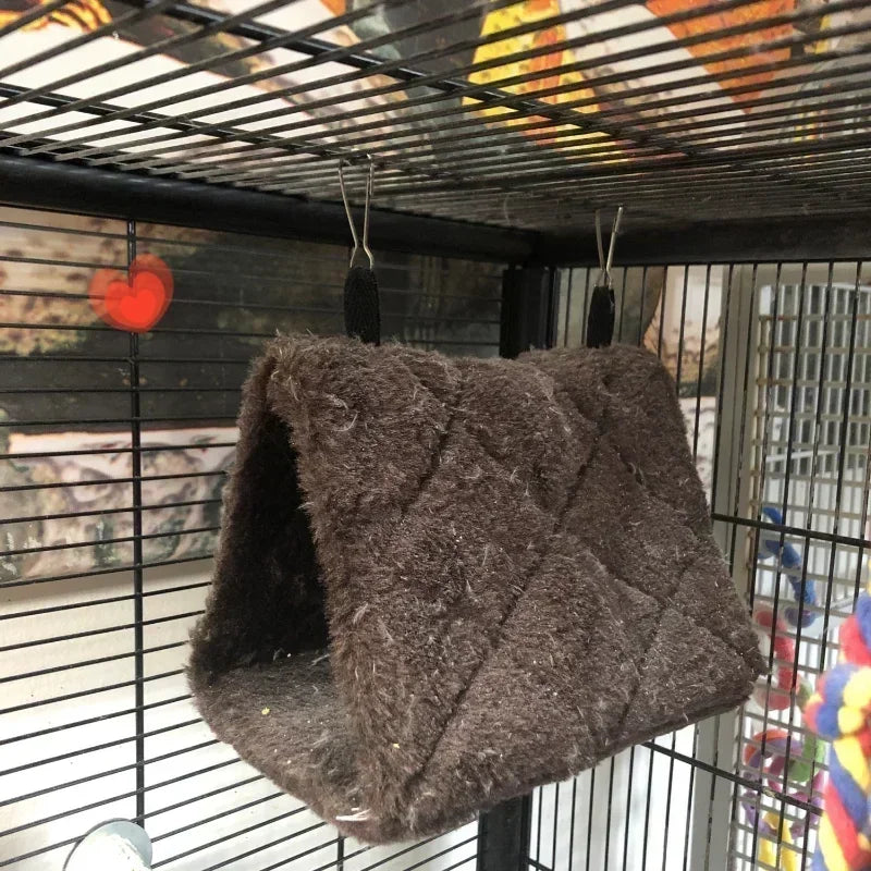 Vogelkäfig für Papageien, Hängematte, warm, Zelt, Modebett, Hängehöhle zum Schlafen und Brüten, Käfigdekoration