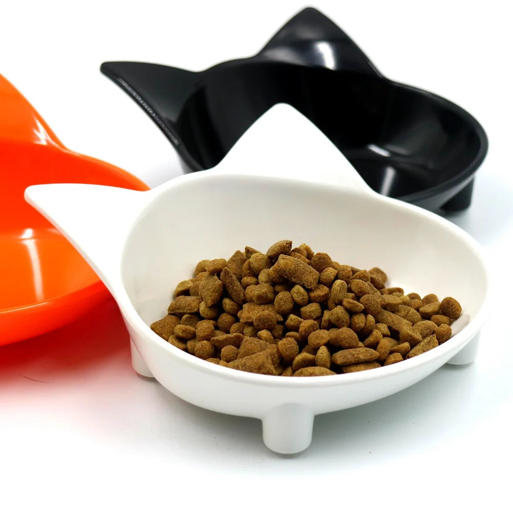 Colorful Cat Food & Water Dishes, Safe Pet Feeding Bowls, Practical Pet Supplies for Cats