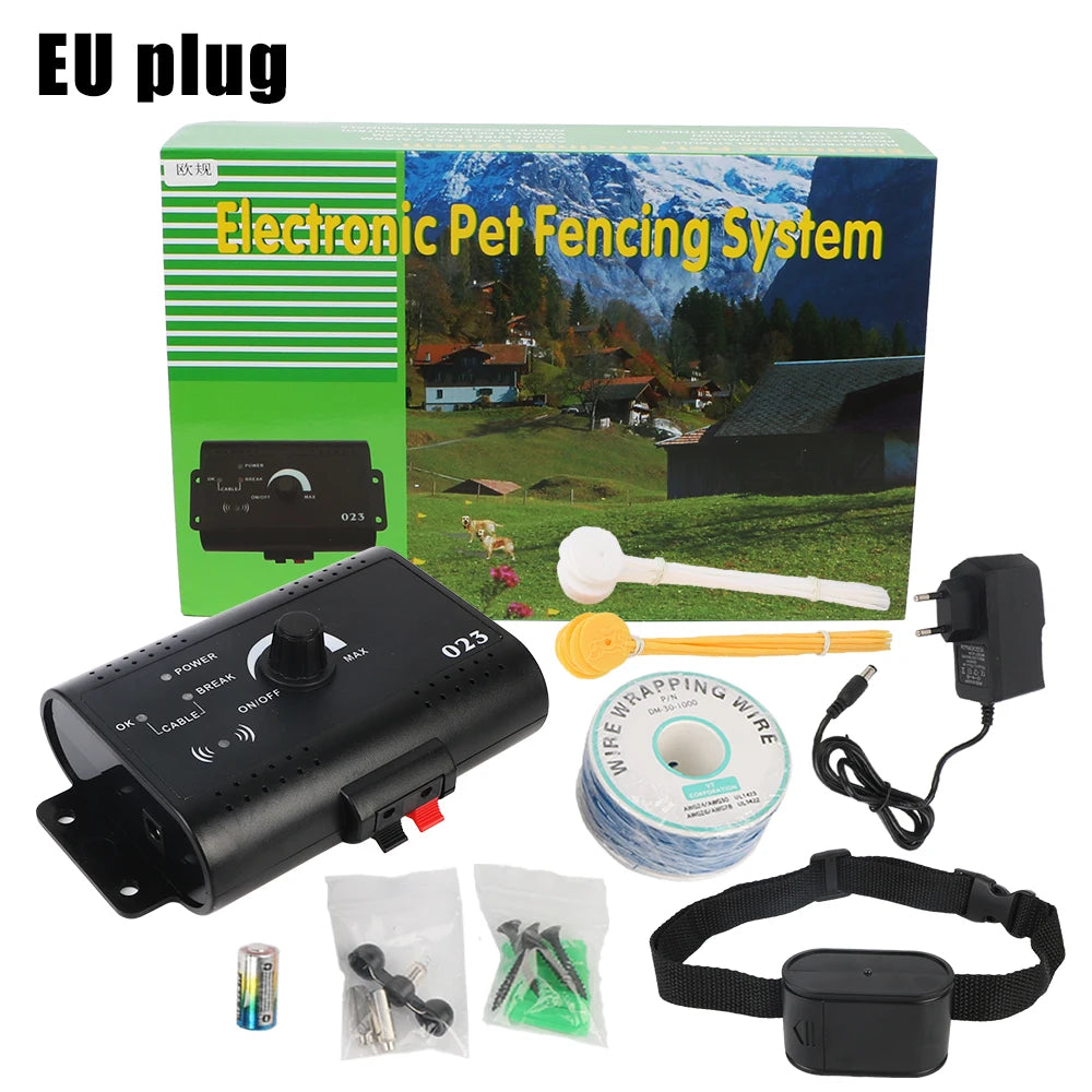 Dog Training Collar Pet Accessories Electronic Pet Fence System Containment Waterproof Electric Dog Fence Sound Shocked Collar