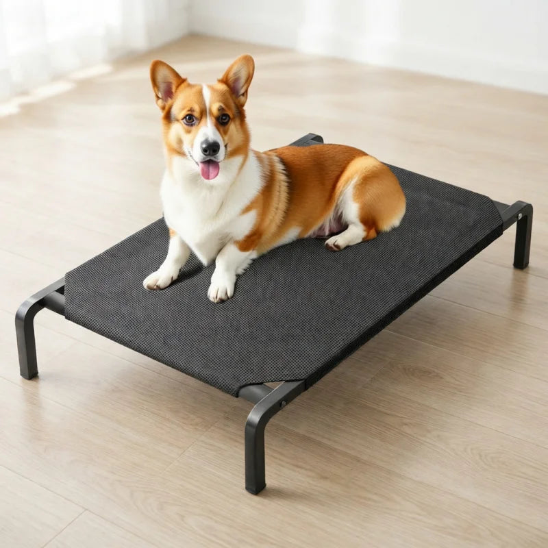 Elevated Dog Bed for All Seasons Moisture Proof Breathable Removable Washable Golden Retriever Pet Bed Pet Supplies pets bed