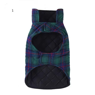 Dog Clothes Winter Red Green Vest Padded Coat Jacket For Small Medium Dogs French Bulldog Chihuahua Puppy Kitten Cloak Apparels