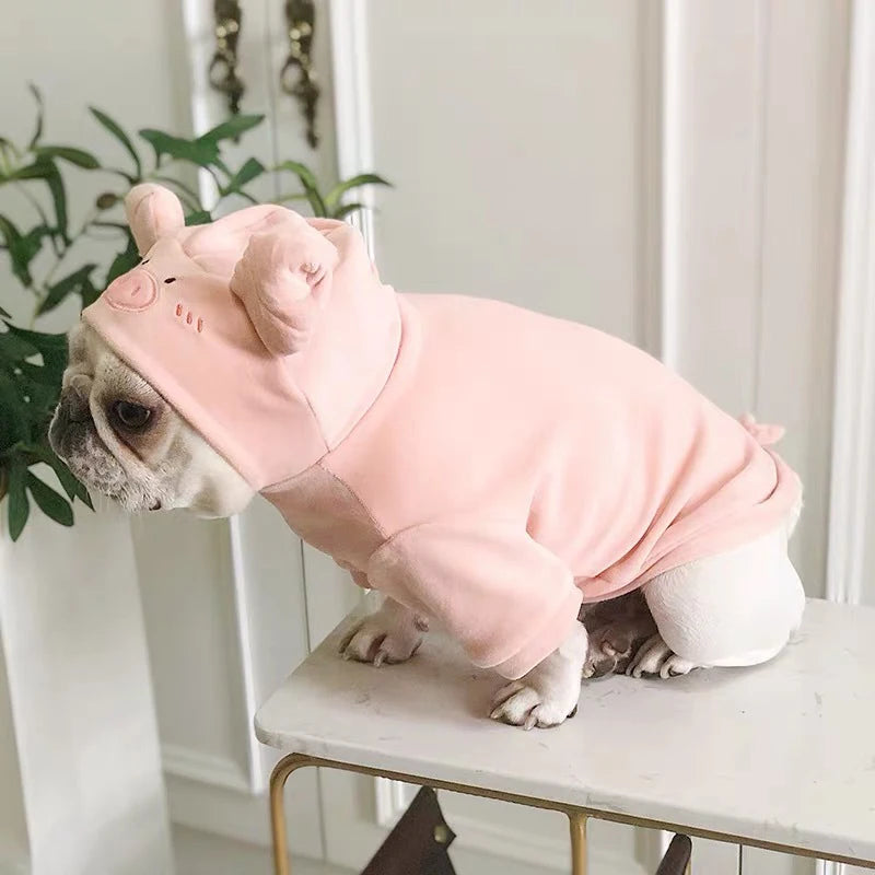 Autumn Winter New Pet Clothes Dogs Hoodies Small And Medium Sized Cat Dog Clothing Cute Pigs Transformed Outfits Puppy Costume