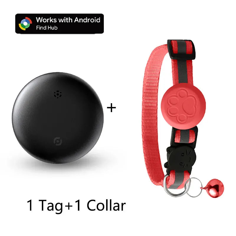 Waterproof Pet GPS Tracking Collar with Reflective Strips,Global Remote Anti-Lost Locator for Most Cats, Kittens and Small Dogs