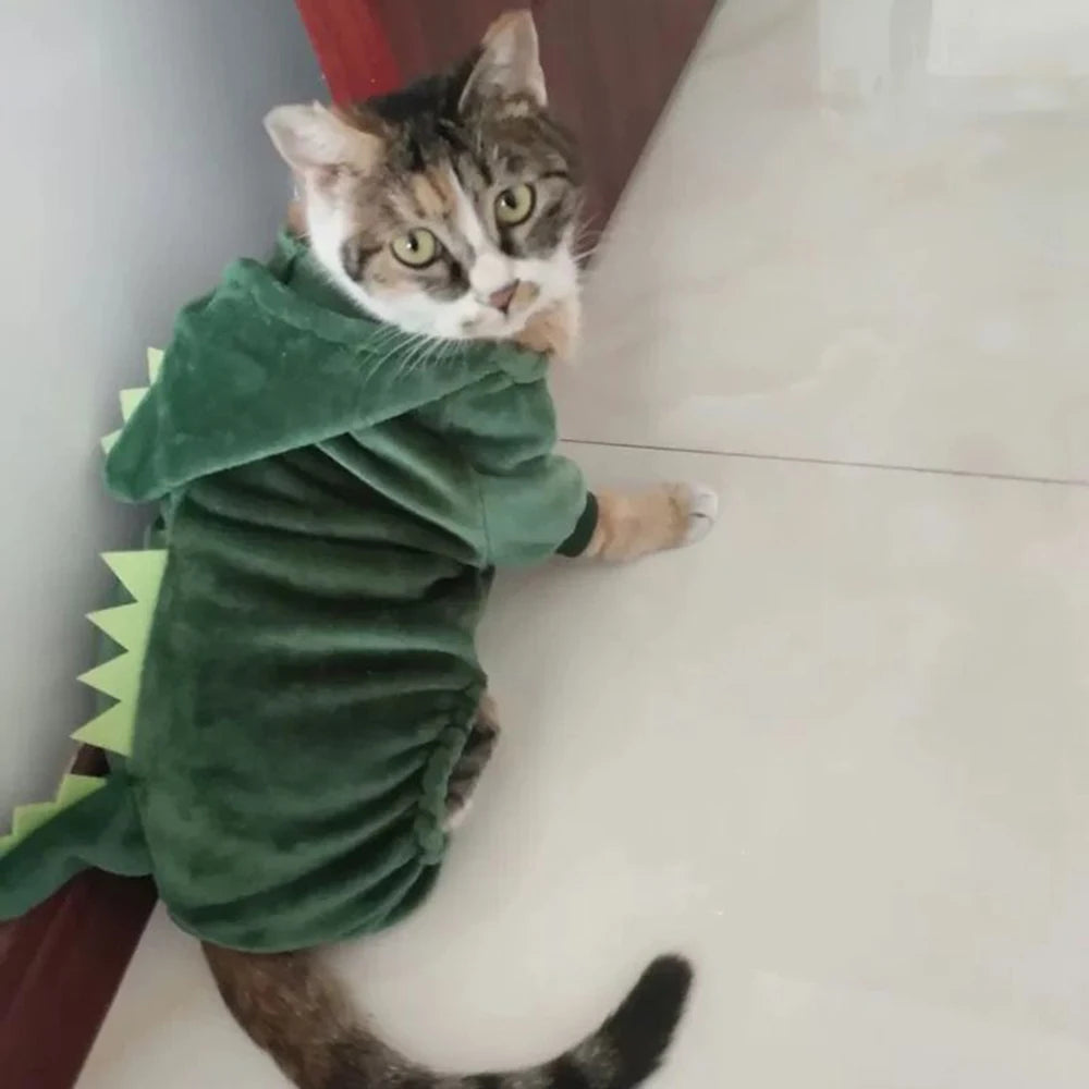 Small And Medium-Sized Dog Cat Pet Supplies, Clothing,  Decor Autumn And Winter Four Legged Cotton Clothes, Role-Playing Clothes
