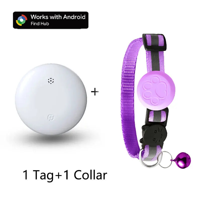 Waterproof Pet GPS Tracking Collar with Reflective Strips,Global Remote Anti-Lost Locator for Most Cats, Kittens and Small Dogs