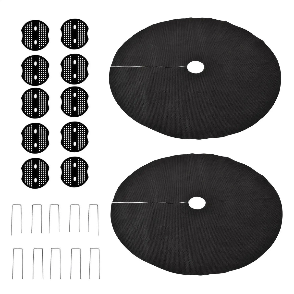 Bird Food Catcher for Ground 2 Pieces Water Permeable Food Stays Bird Feeding Mat for Family Friends Enthusiast Outdoor Garden