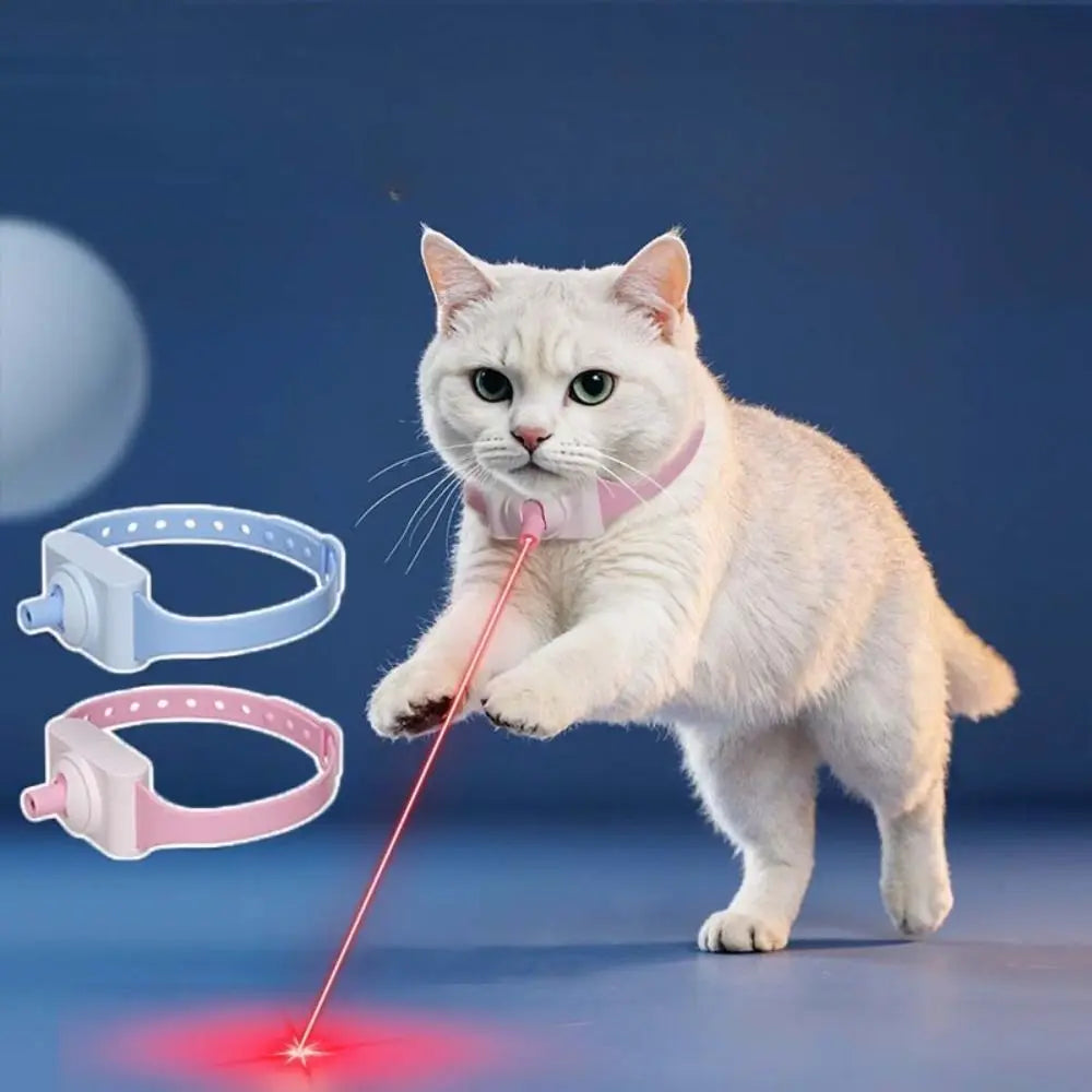 Automatic Cat Laser Toy Pet Supplies Electric Intelligent LED Necklaces with LED Light Led Cat Collar for Cat Accessories