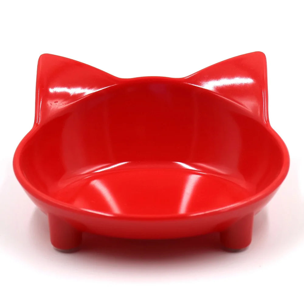 Colorful Cat Food & Water Dishes, Safe Pet Feeding Bowls, Practical Pet Supplies for Cats
