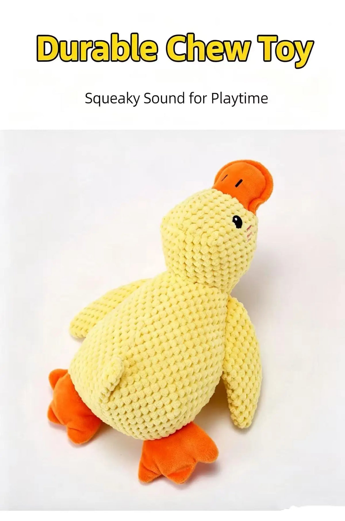 Brinquedo Pato com Som para Cão 🦆 Resistênte e Divertido