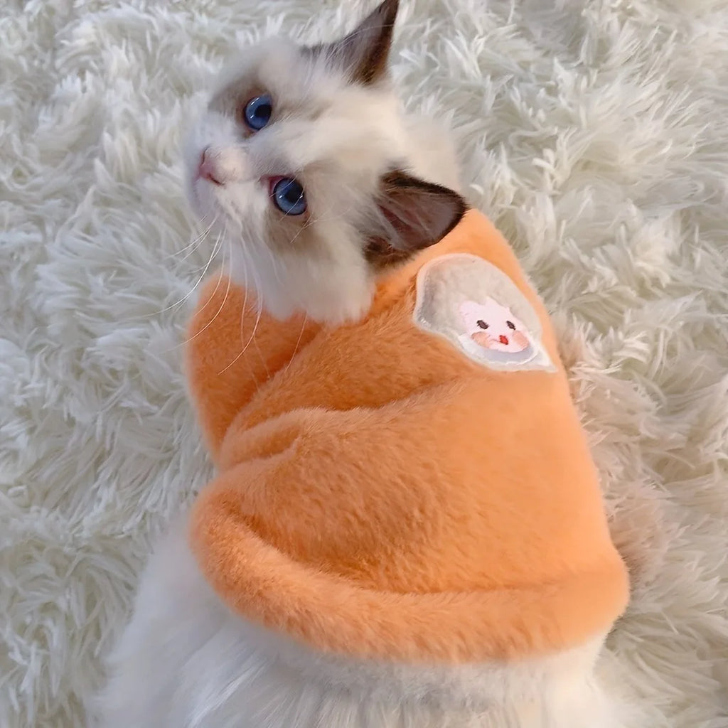 Cat Accessories Pets Warm Kitten Clothes for Winter Small Kitten Stuff Apparels Cooling Clothing Dog Sweater Vests