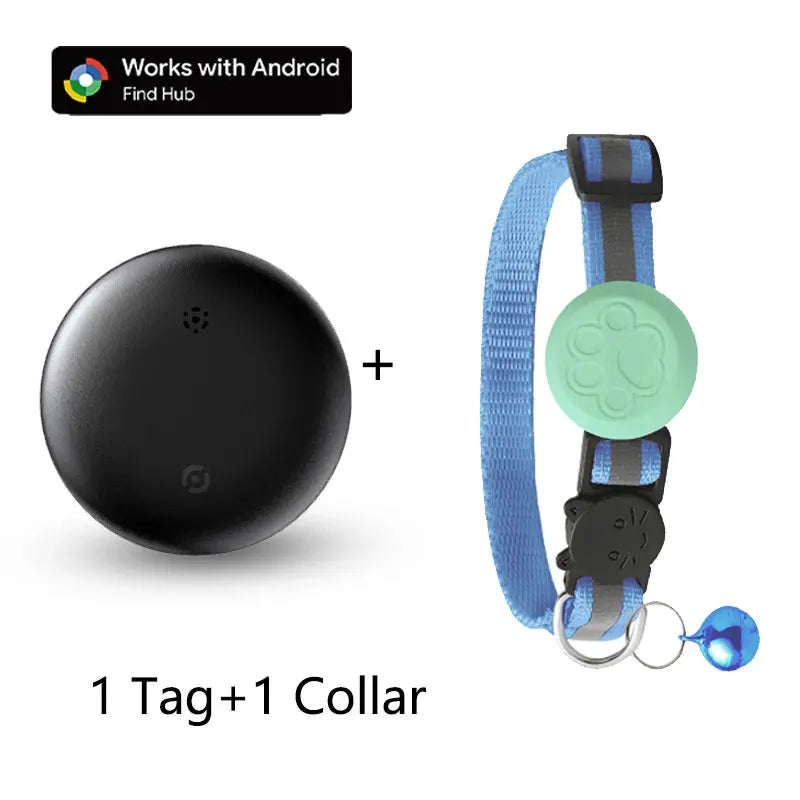 Waterproof Pet GPS Tracking Collar with Reflective Strips,Global Remote Anti-Lost Locator for Most Cats, Kittens and Small Dogs