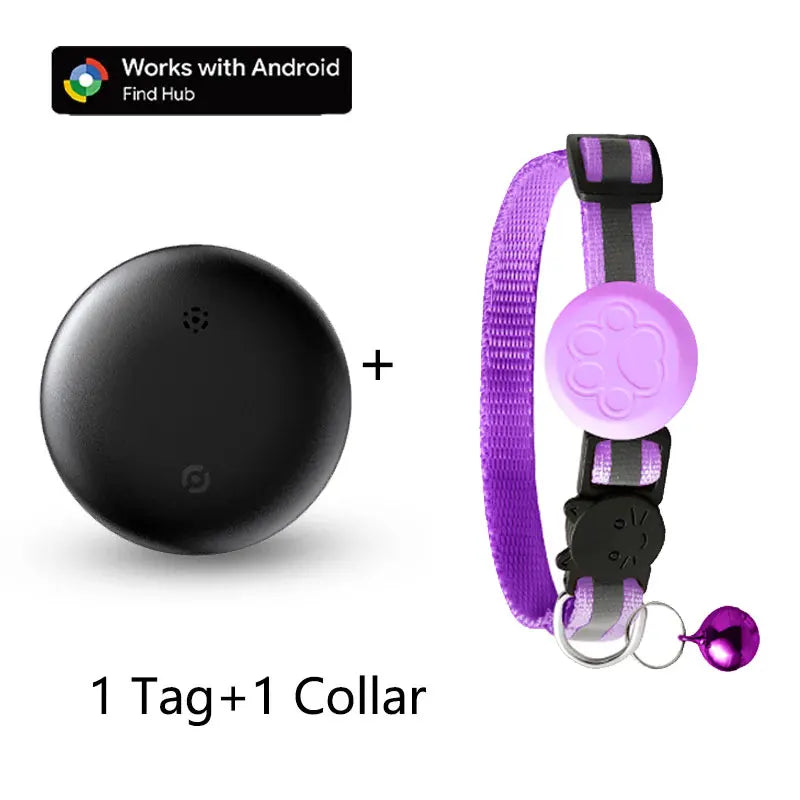 Waterproof Pet GPS Tracking Collar with Reflective Strips,Global Remote Anti-Lost Locator for Most Cats, Kittens and Small Dogs