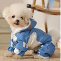 Hundekleidung Parkas Herbst und Winter Spritzwassergeschützt Welpen Warme Vierbeinige Baumwollkleidung Haustier Outdoor Wasserdichte Kleidung Teddy