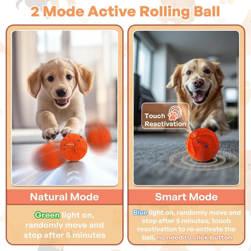 Dog toy ball, randomly moving bouncing and rotating functions, made of E-TPU material dog toys dogs accessoires