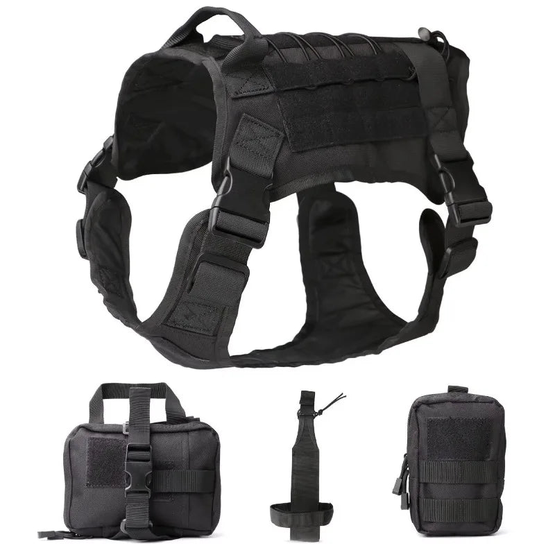 Dog Tactics Trainer Training Vest Backpack Harness Perro Para Accessories Big Dog Harnesses